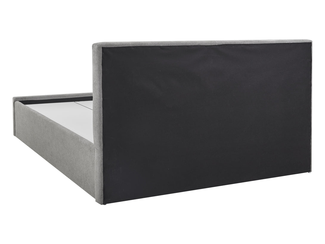 Treasurebox JULIAN King Bed Frame with Storage - LIGHT GREY