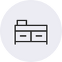 Four Integrated Storage Drawers