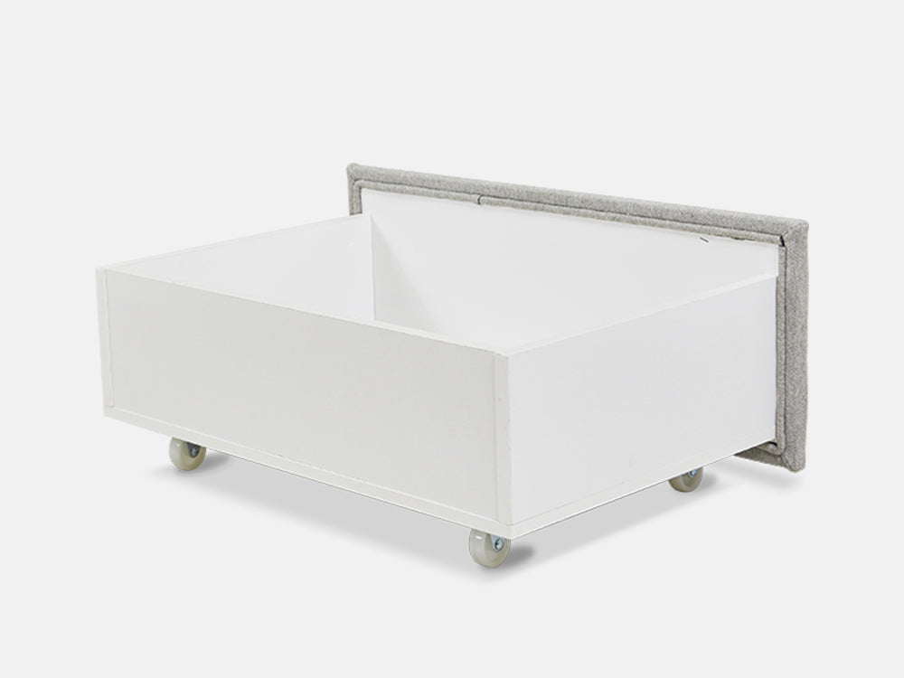 Treasurebox MUSALA Queen Bed Frame with Storage - LIGHT GREY