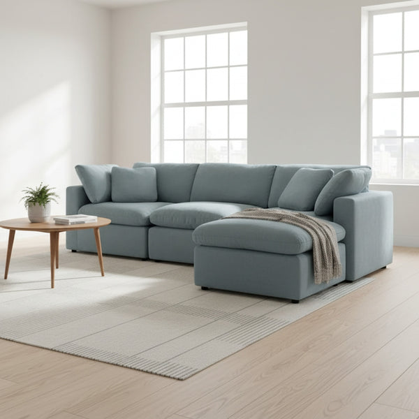 Bishopston Duck Feather Filled Modular Sofa - Grey