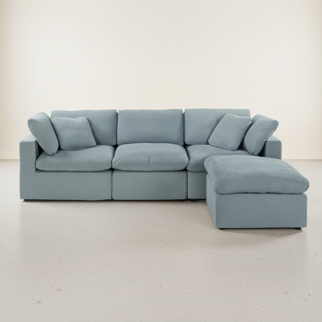 Bishopston Duck Feather Filled Modular Sofa - Grey