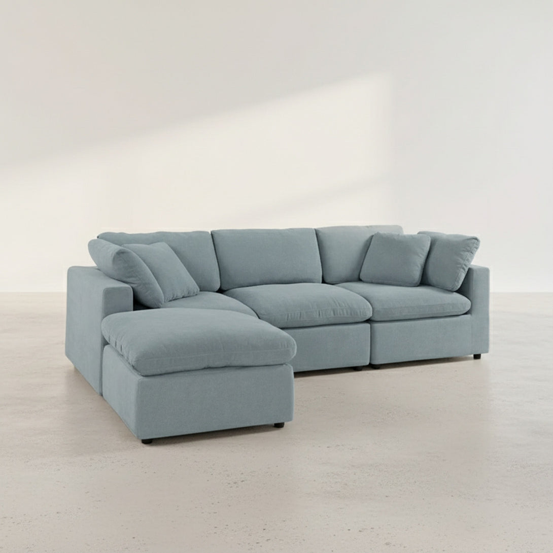 Bishopston Duck Feather Filled Modular Sofa - Grey