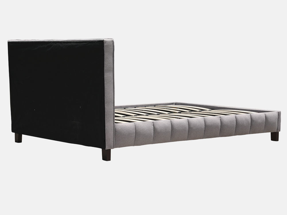 Treasurebox EIGER Queen Bed Frame - LIGHT GREY