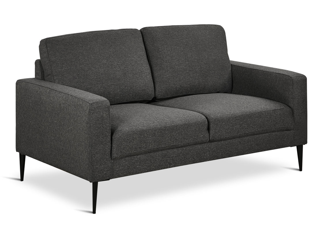 Treasurebox Toronto 2 Seater Fabric Sofa - Dark Grey