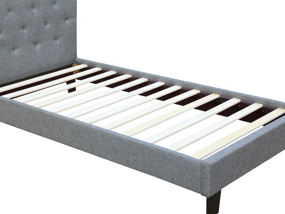 Treasurebox BLANE Single Bed Frame - GREY