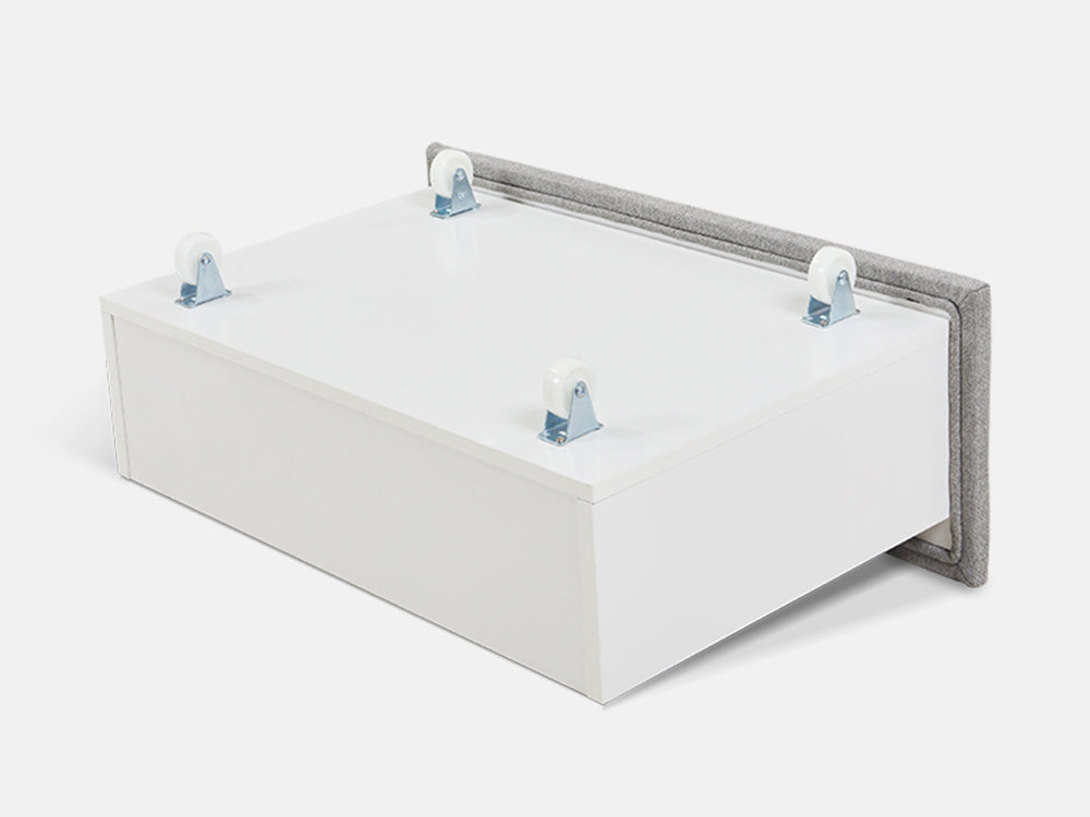 Treasurebox MUSALA Queen Bed Frame with Storage - LIGHT GREY