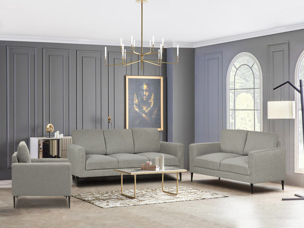 Toronto 3 Piece Sofa Set - Light Grey By Treasurebox