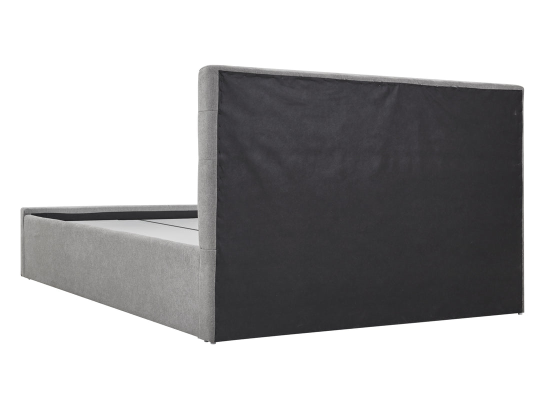 Treasurebox JULIAN Queen Bed Frame with Storage - LIGHT GREY