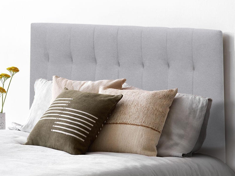 Treasurebox LISA QUEEN Stand-alone Fabric Headboard - LIGHT GREY 21643