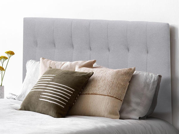 Treasurebox LISA QUEEN Stand-alone Fabric Headboard - LIGHT GREY 21643