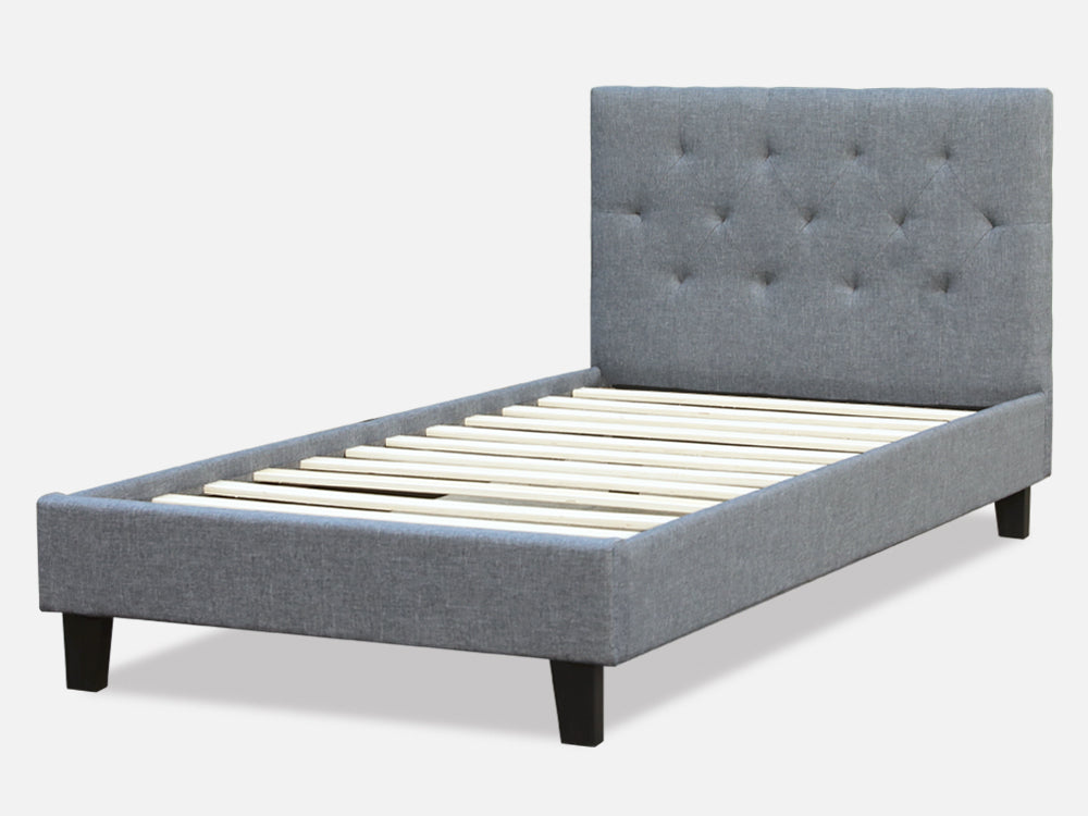 Treasurebox BLANE Single Bed Frame - GREY
