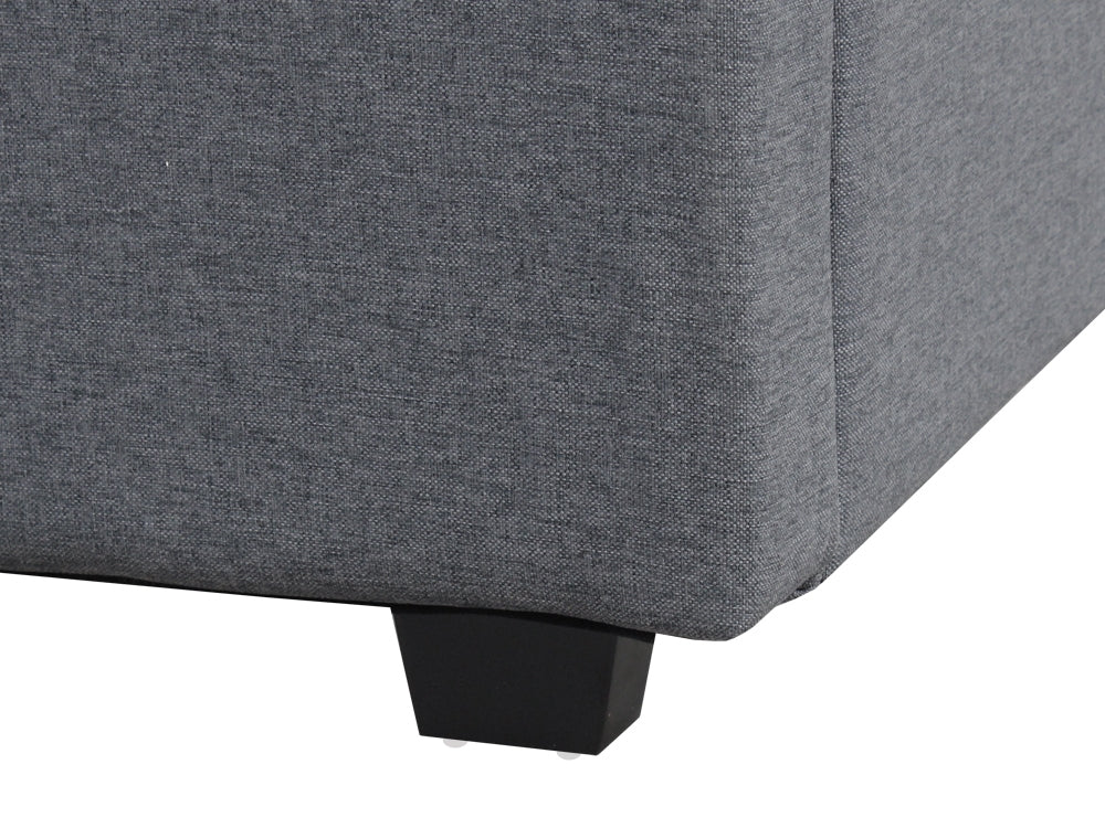 Treasurebox SHASTA King Bed Frame - DARK GREY