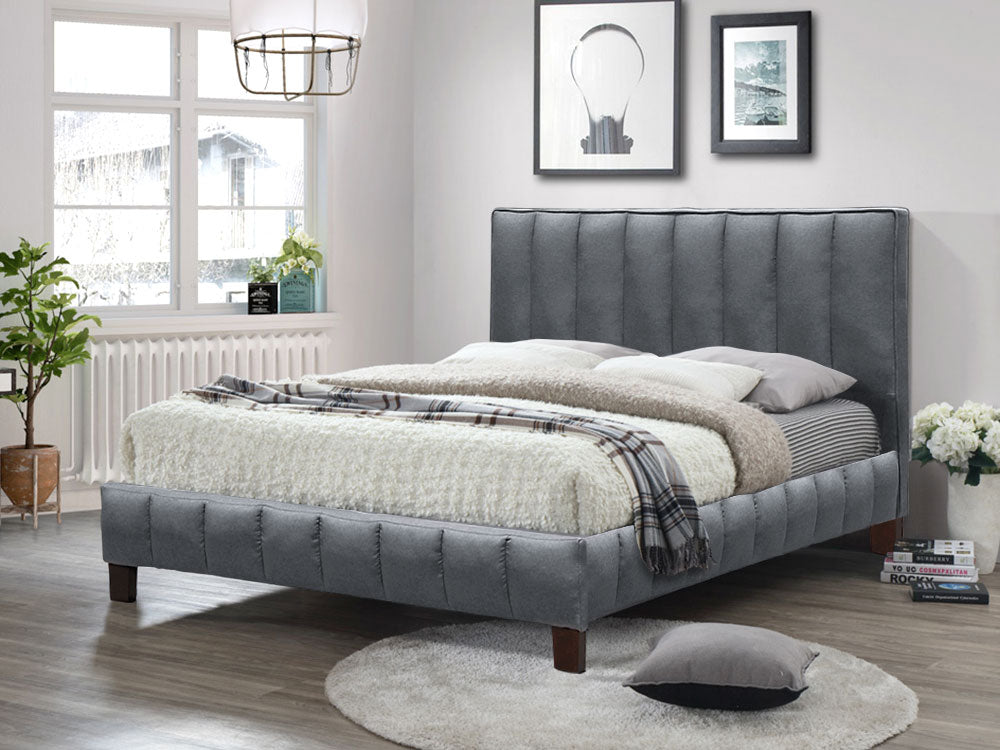 Treasurebox EIGER Queen Bed Frame - DARK GREY