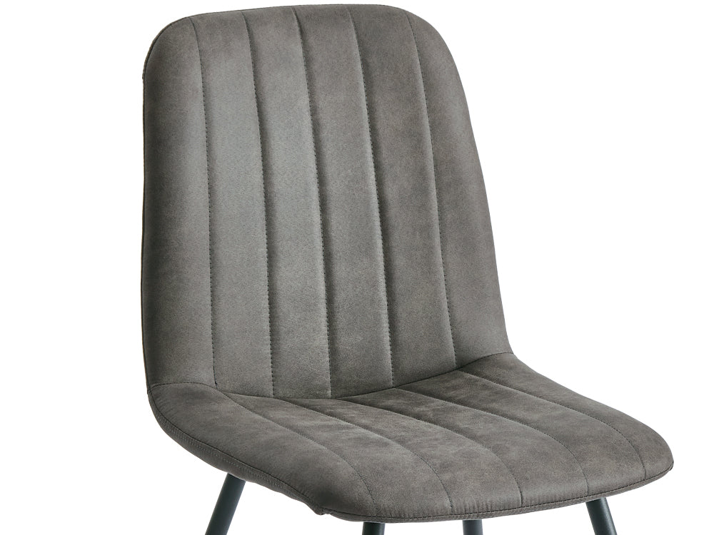 Treasurebox KIARA 4PCS Dining Chair - DARK GREY