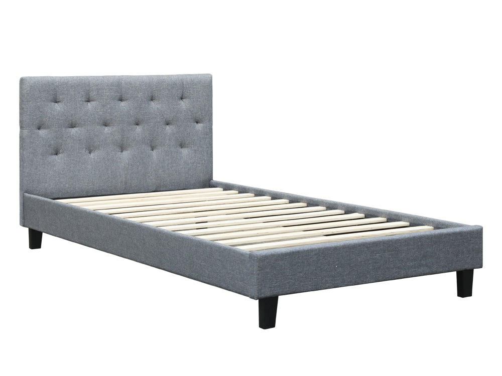 Treasurebox BLANE King Single Bed Frame - GREY