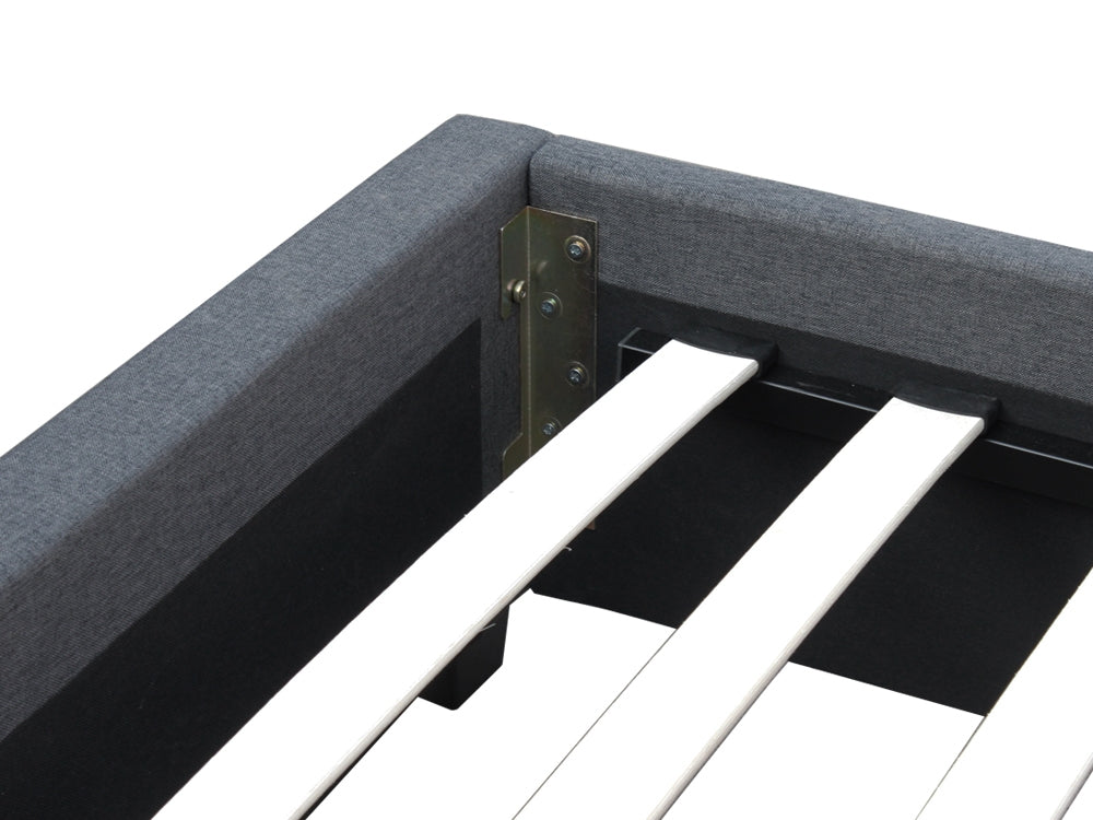 Treasurebox SHASTA King Bed Frame - DARK GREY