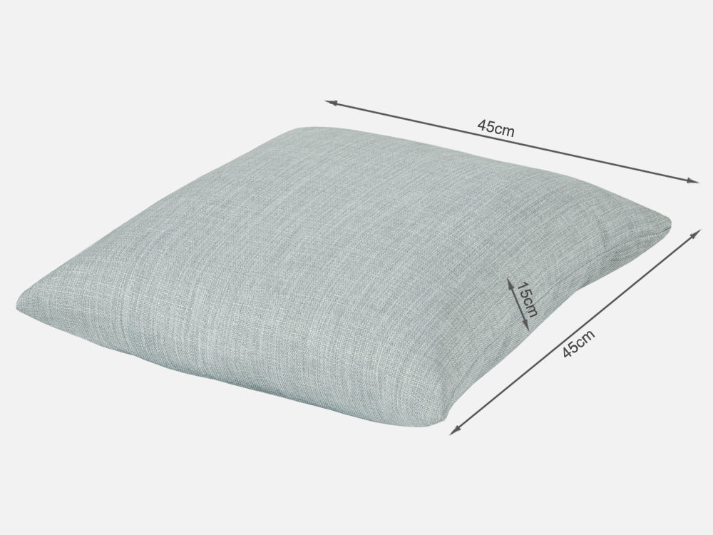 Treasurebox VAGAS 3 Seater Fabric Sofa - LIGHT GREY