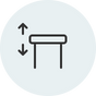 Eight-Level Height Adjustment