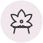 Petal-tufted back