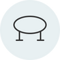 Space-Saving 80cm Round Table