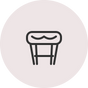 Cushioned Matching Stool