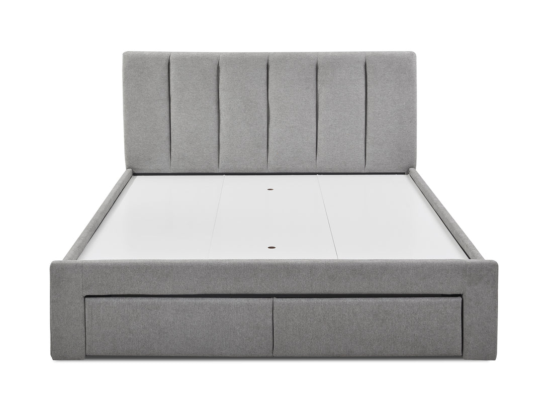 Treasurebox HLOLELA King Bed Frame with Storage - LIGHT GREY