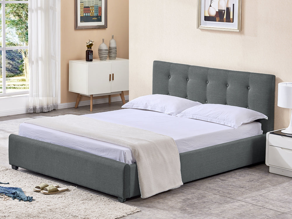 Treasurebox AORAKI Queen Bed Frame - GREY 21777