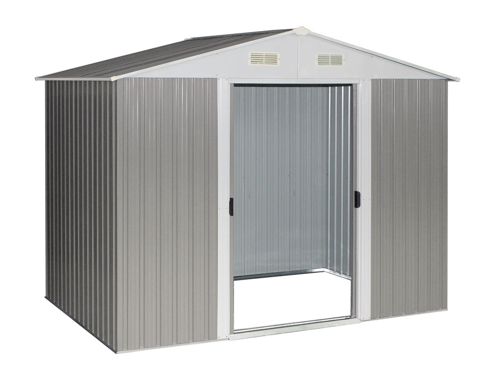 Garden Shed 1.83M x 2.57M x 2.09M GREY