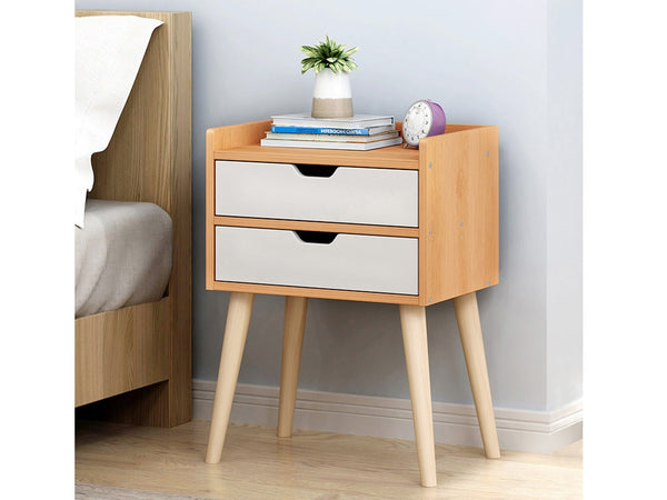MARC Bedside Table Nightstand - Oak