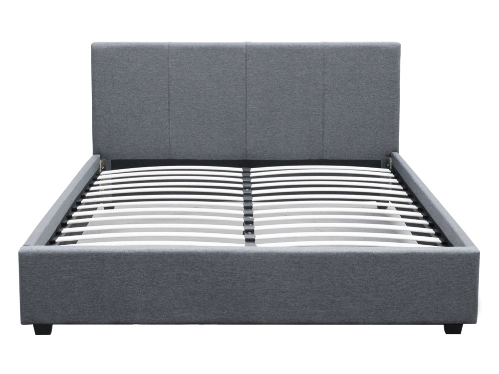 Treasurebox SHASTA King Bed Frame - DARK GREY