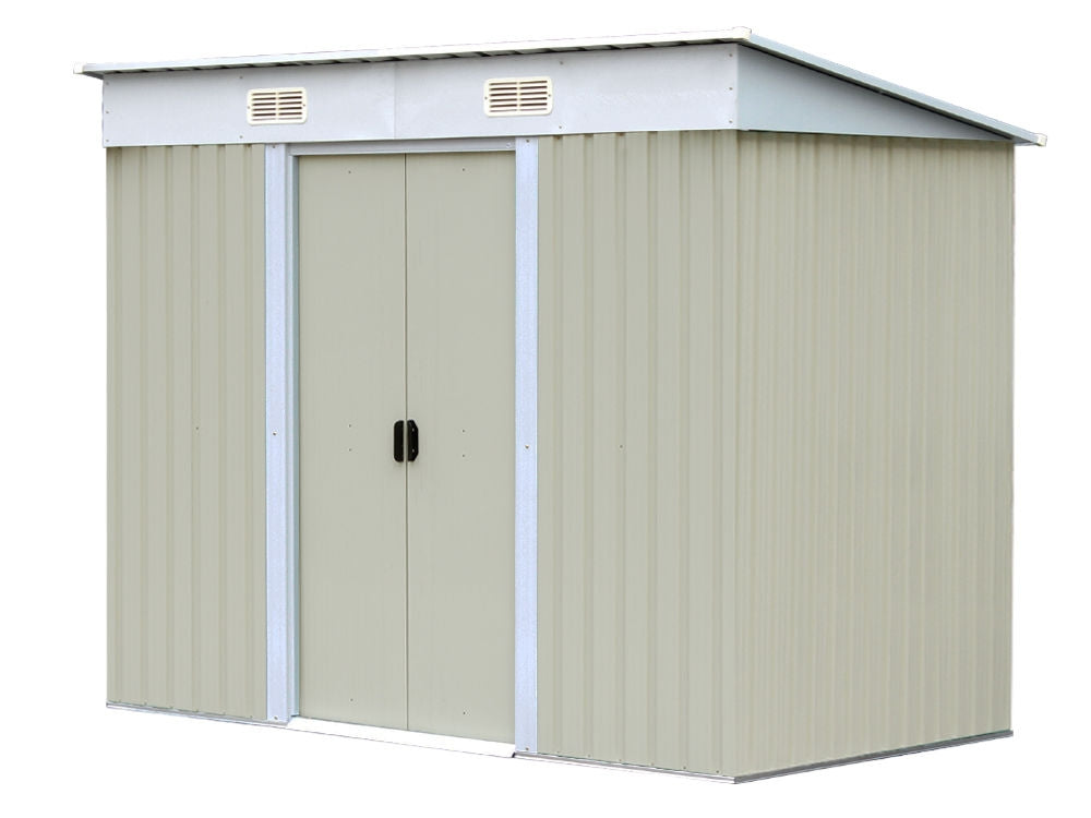 Treasurebox Garden Shed 2.37M x 1.31M x 1.81M BEIGE