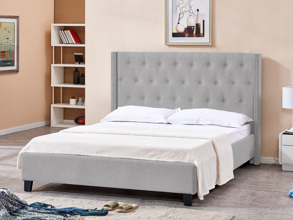 Treasurebox ELBRUS Super King Bed Frame - LIGHT GREY 21775