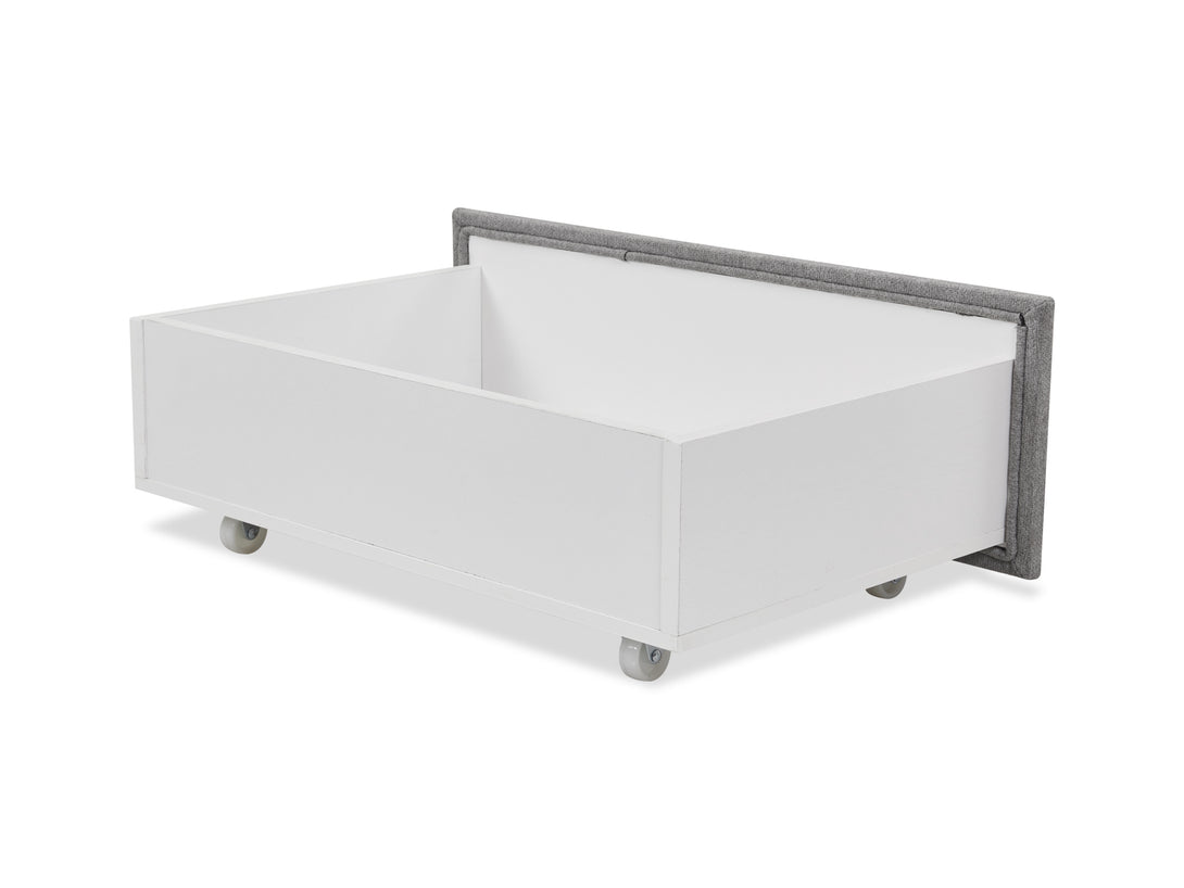 Treasurebox JULIAN Queen Bed Frame with Storage - LIGHT GREY