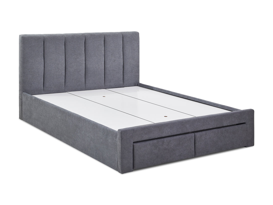 Treasurebox HLOLELA King Bed Frame with Storage - DARK GREY