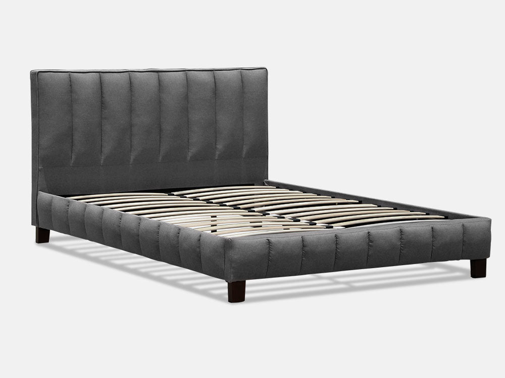 Treasurebox EIGER Queen Bed Frame - DARK GREY