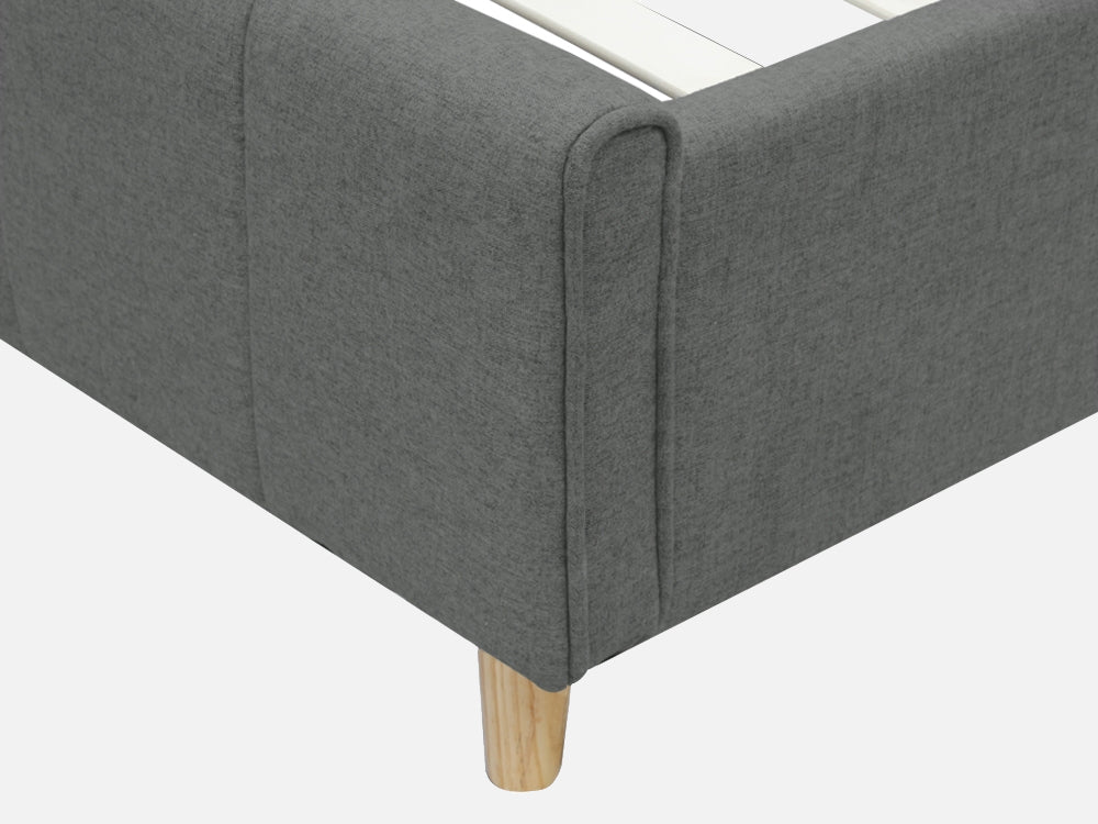 Treasurebox SIERRA King Bed Frame - GREY 21780