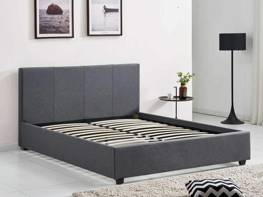 Treasurebox SHASTA King Bed Frame - DARK GREY