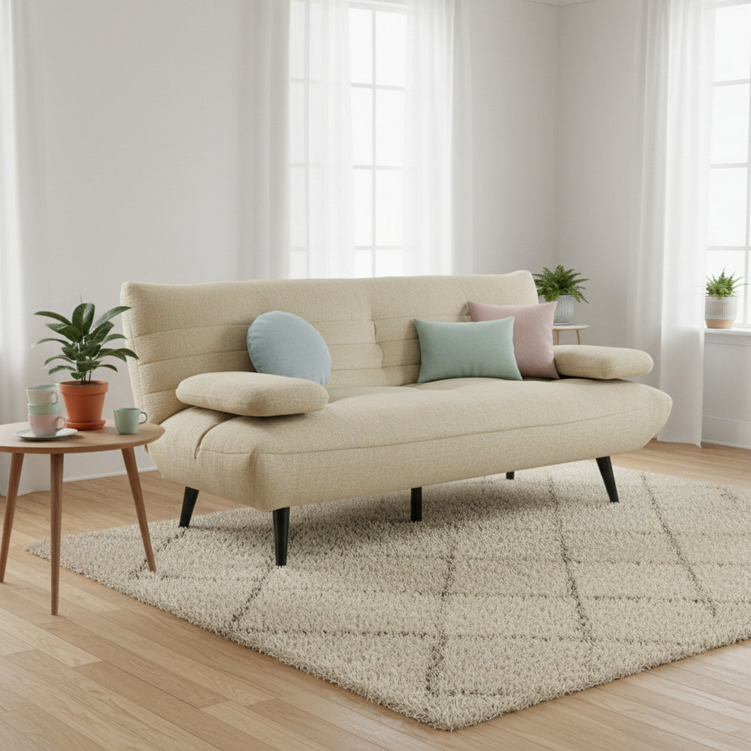 Fowey 3 Seater Sofa Bed - Taupe