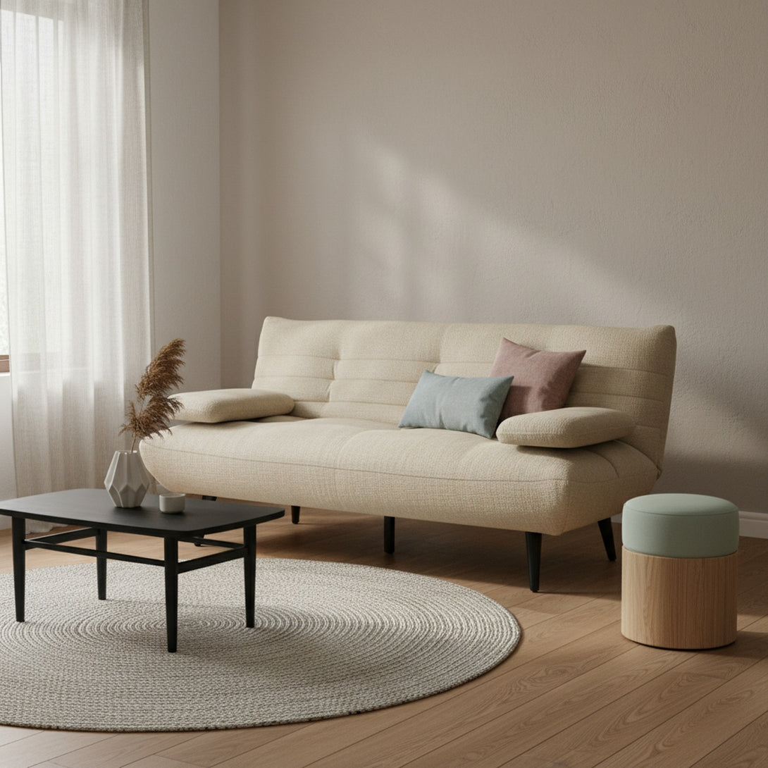 Fowey 3 Seater Sofa Bed - Taupe