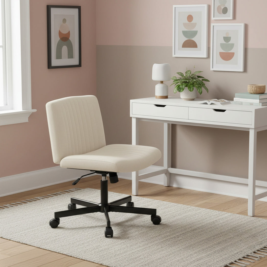 Lukas Swivel Chair - Beige