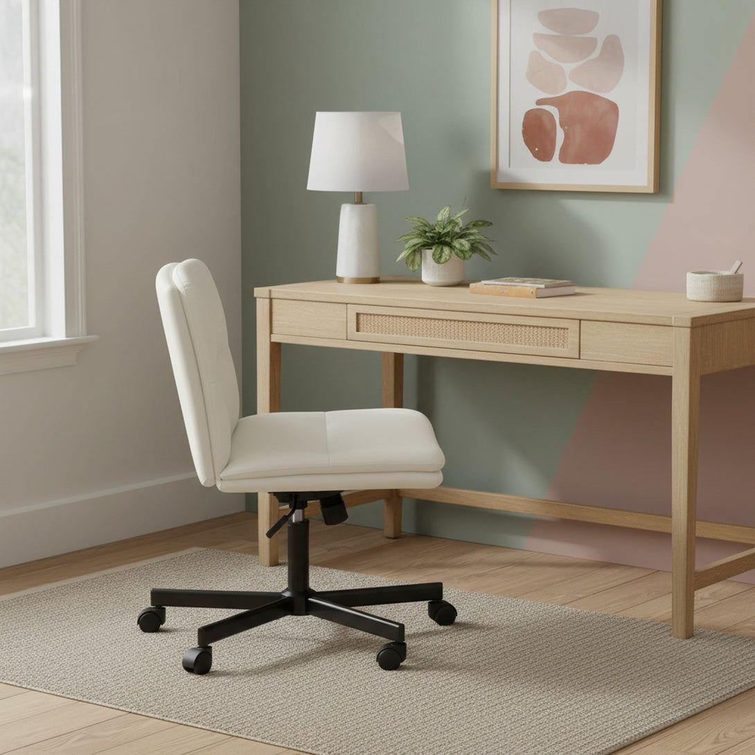 Malakai Swivel Chair - White
