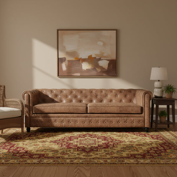 Aviana 3 Seater Sofa - Brown