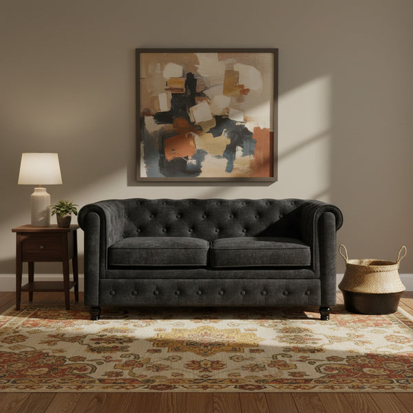 Aviana 2 Seater Sofa - Black