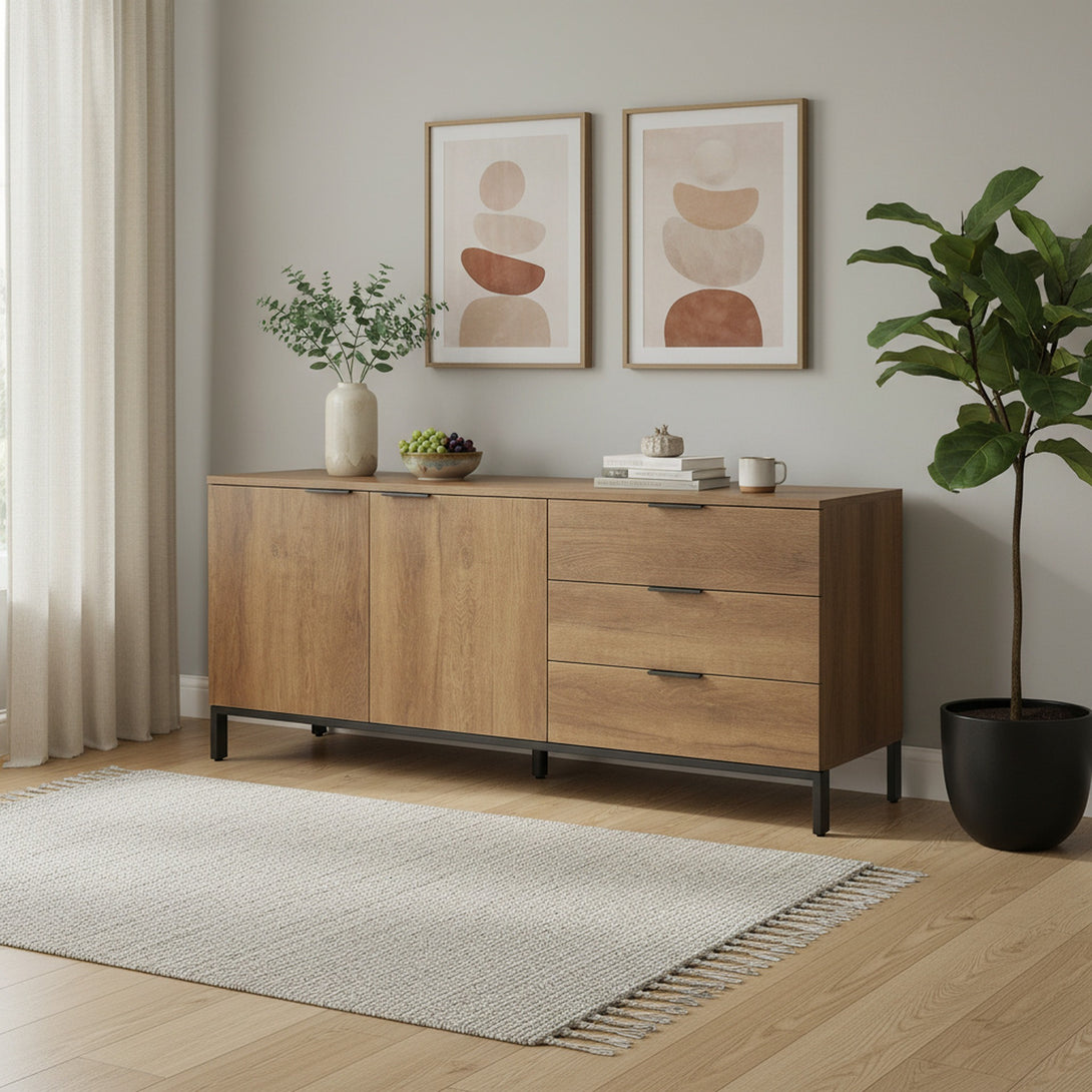 Ocala Sideboard Buffet Table - Walnut