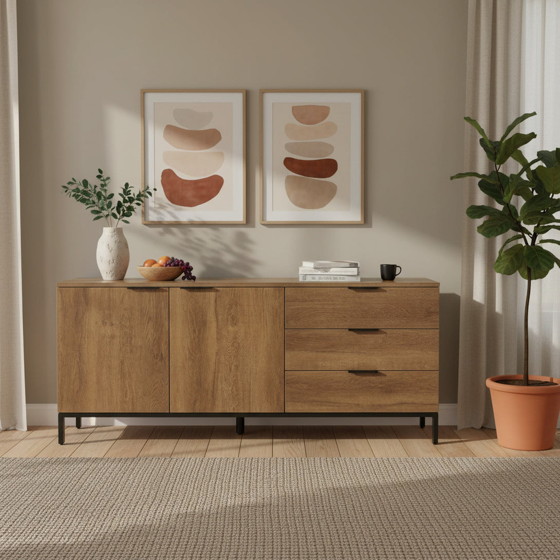 Ocala Sideboard Buffet Table - Walnut