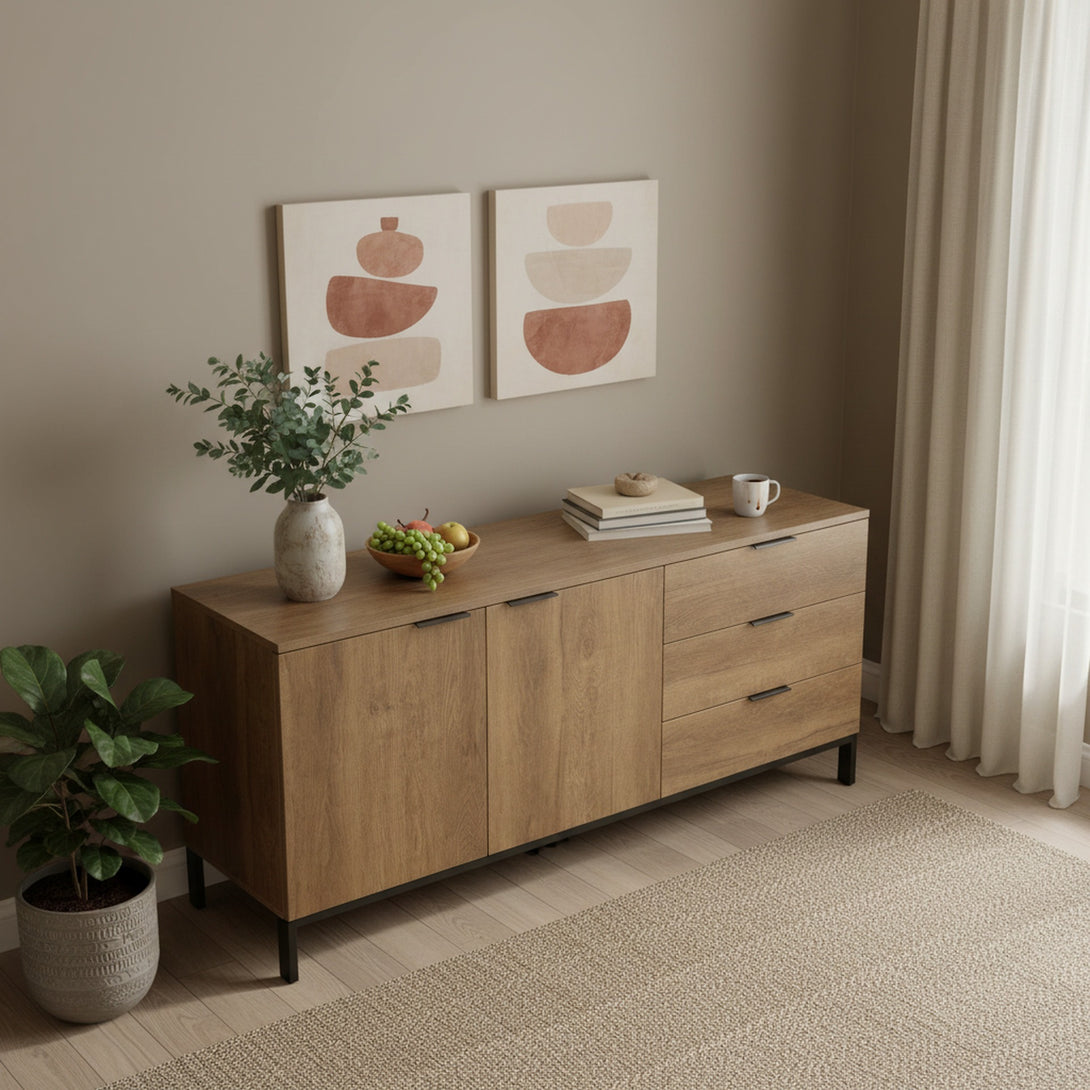 Ocala Sideboard Buffet Table - Walnut