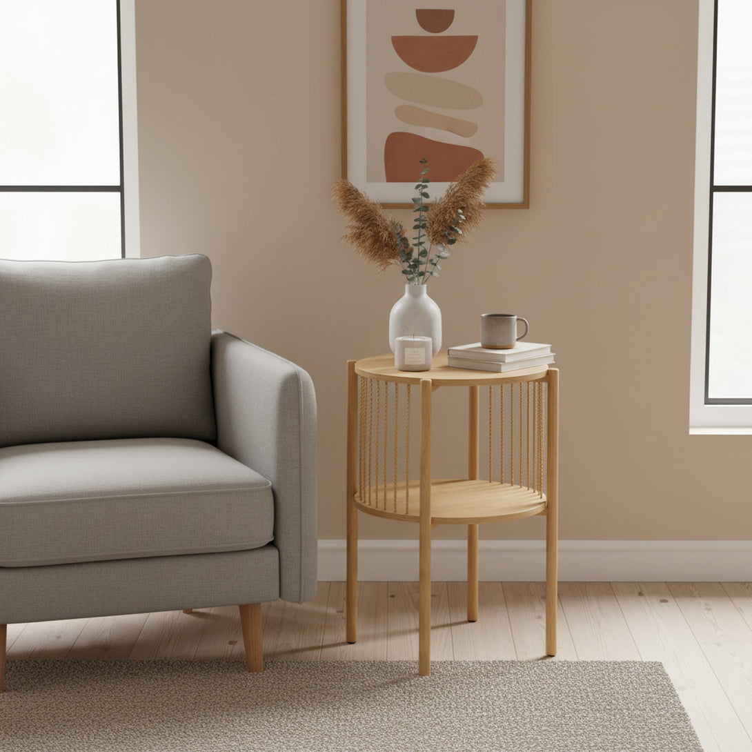 Deven Side Table - Natural