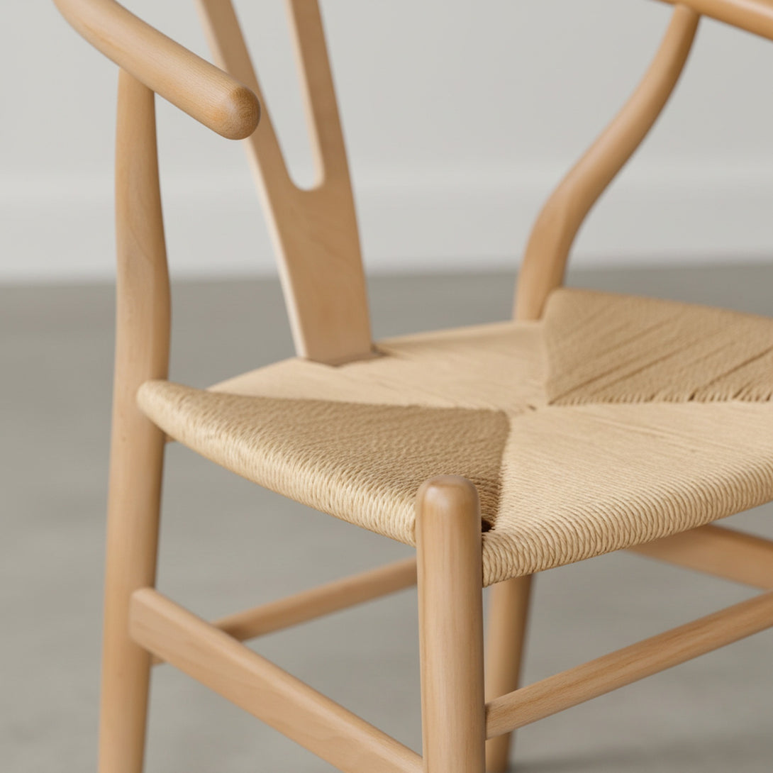 Nathan Wishbone Replica Dining Chair – Set of 2 – Natural