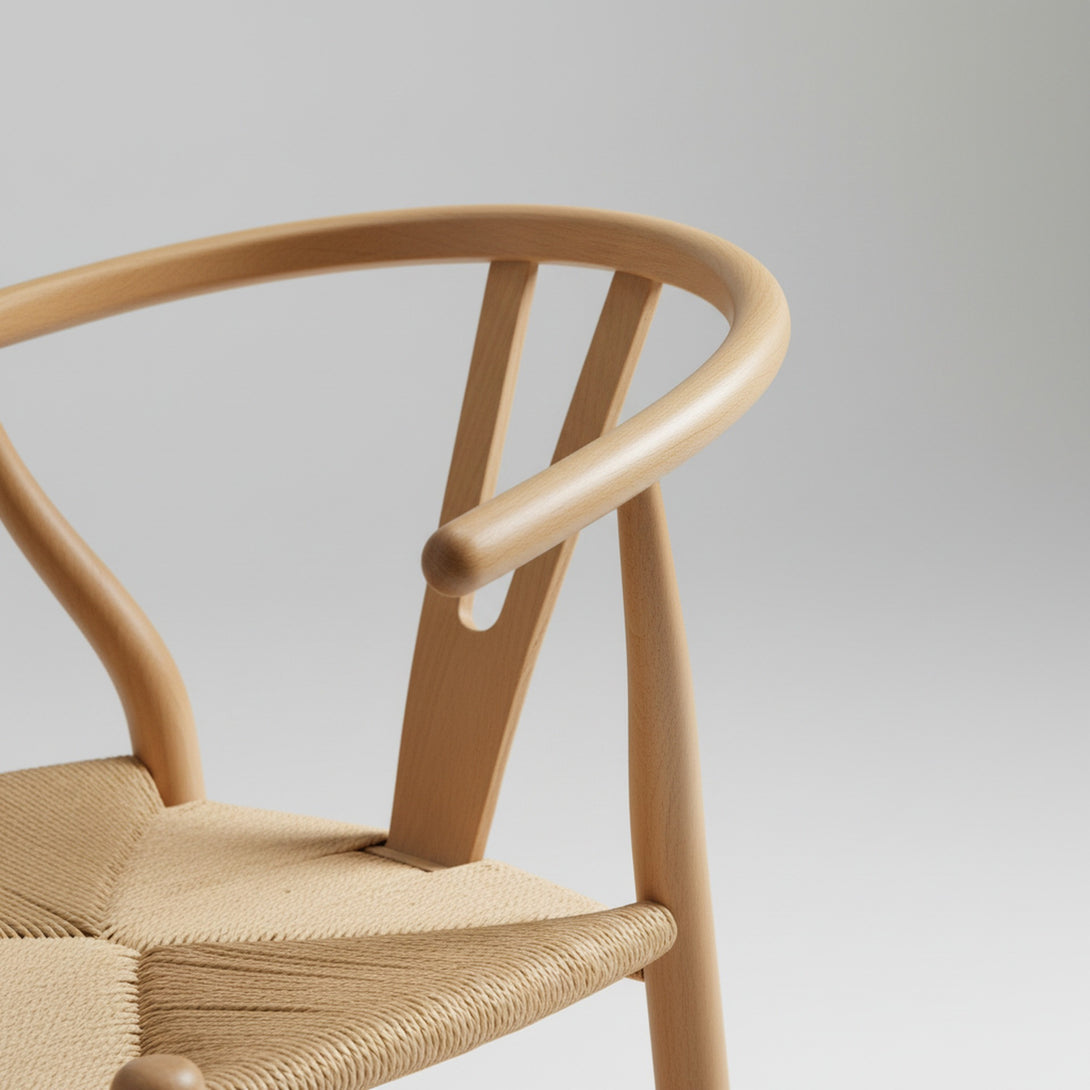 Nathan Wishbone Replica Dining Chair – Set of 2 – Natural