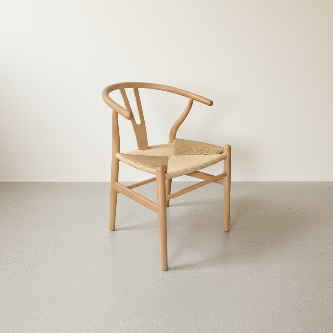 Nathan Wishbone Replica Dining Chair – Set of 2 – Natural